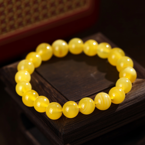 黄金豆手链图片