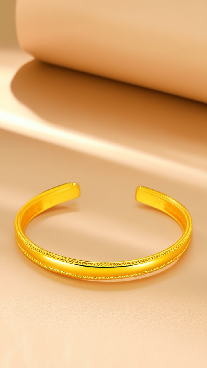 黄金手镯款式图片
