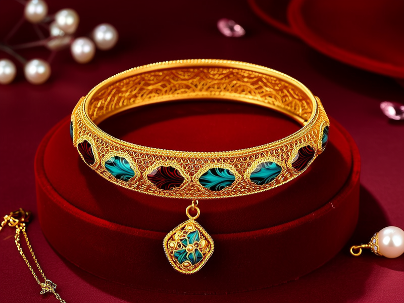 黄金珐琅彩首饰图片