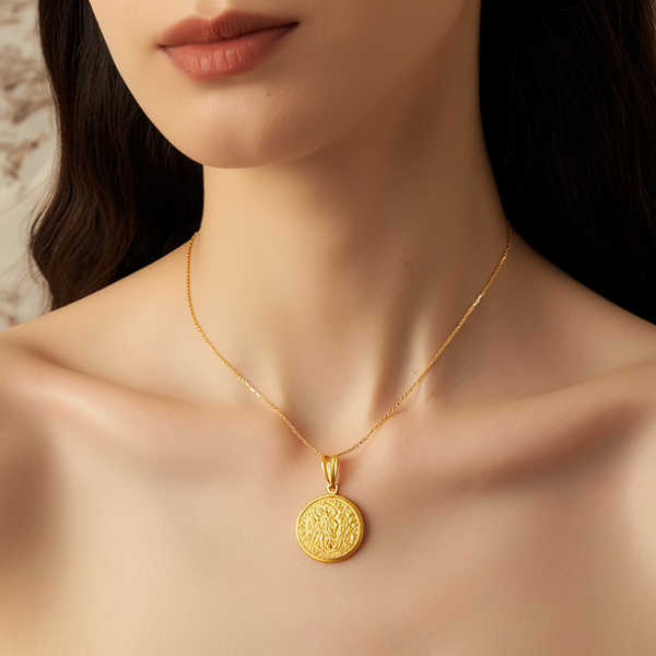 女孩黄金吊坠款式图片