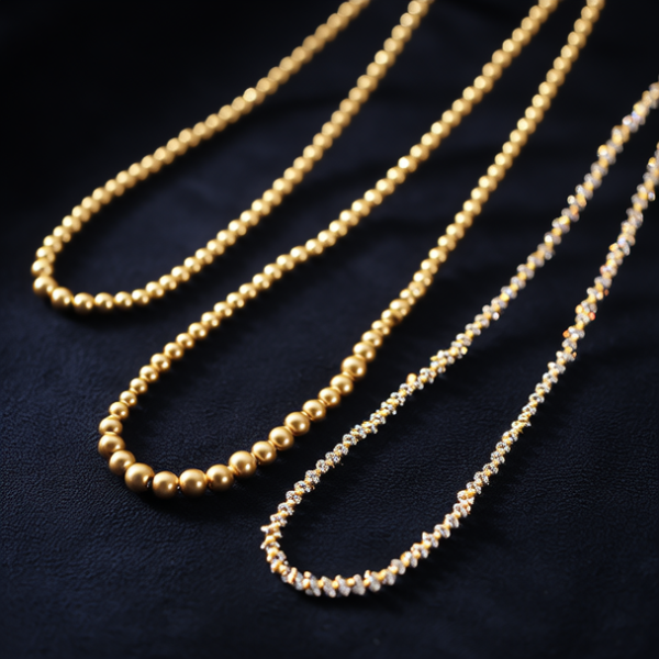 金项链圆珠款图片大全